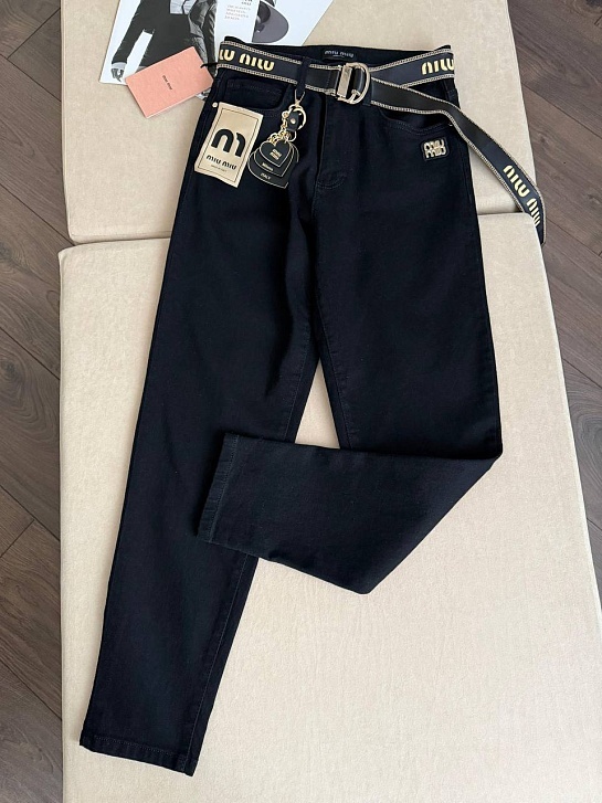 Женские джинсы boyfriend MIU MIU Premium - Black
