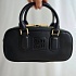 Кожаная сумка MIU MIU 23x14 см - Black