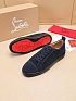 Замшевые кроссовки Christian Louboutin Louis Junior