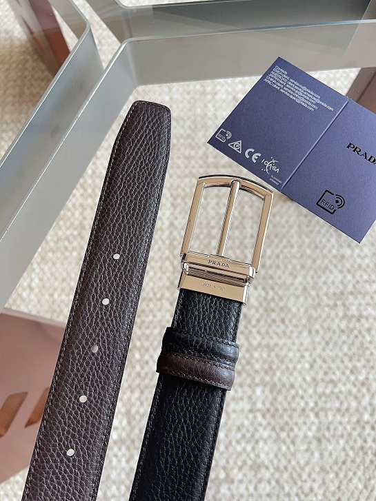 Кожаный ремень Prada premium