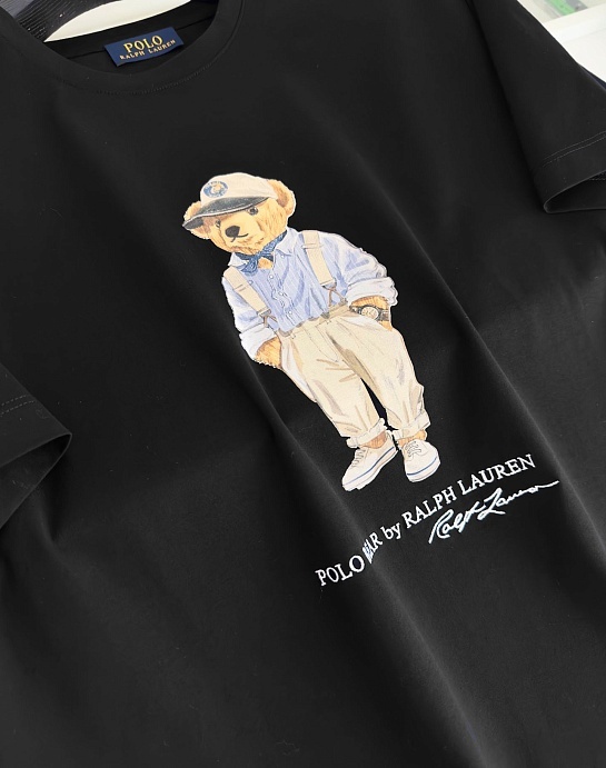 Футболка Роlо Ralрh Lаurеn Hemingway Bear - Black