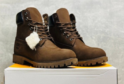 Зимние ботинки с мехом Timberland   