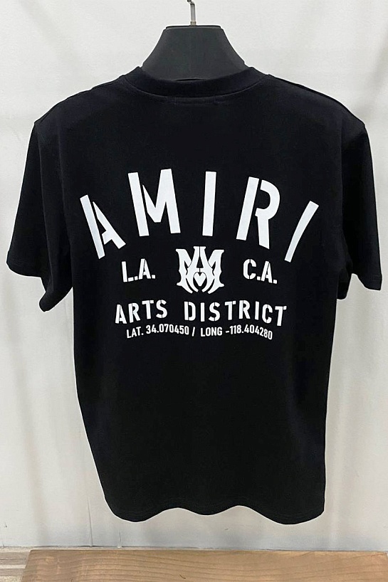 Футболка чёрного цвета Amiri logo-print