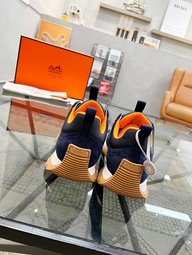 Мужские комбинированные кроссовки Hermes   