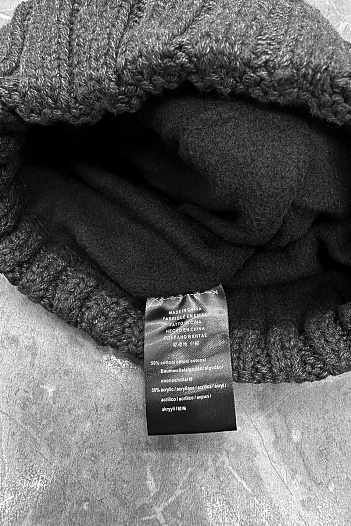 Серая шапка Bogner logo-plaque   