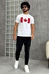 Футболка белого цвета Dsquared2 Flag of Canada