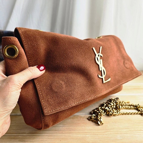 Замшевая сумка Yves Saint Laurent Kate 33x19 см