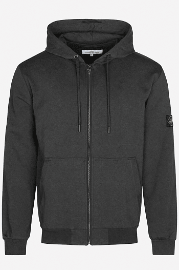 Кофта тёмно-серого цвета Stone Island compass-patch   