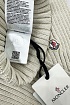 Комплект из шапки и шарфа бежевого цвета Moncler logo-patch