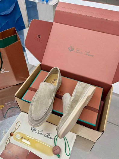 Женские заишевые лоферы Loro Piana Summer Walk premium   