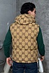 Мужской бежевый жилет Gucci GG Monogram