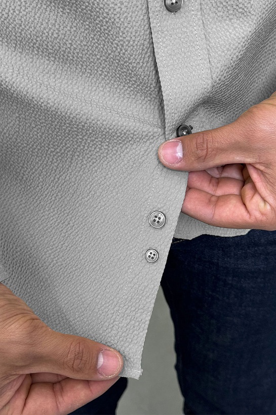 Мужская серая рубашка Etro Pegasus logo