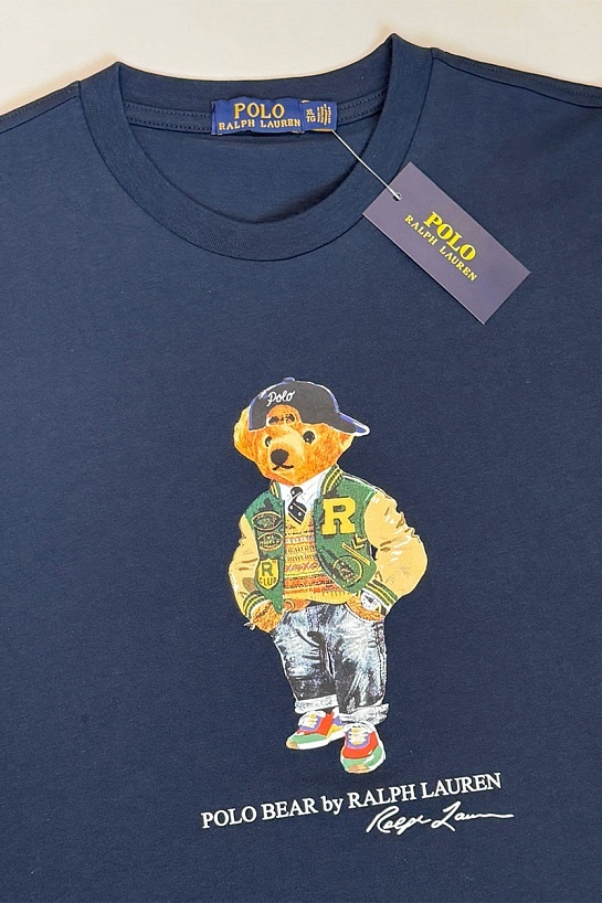 Мужская футболка Роlо Ralрh Lаurеn Varsity Bear - Navy