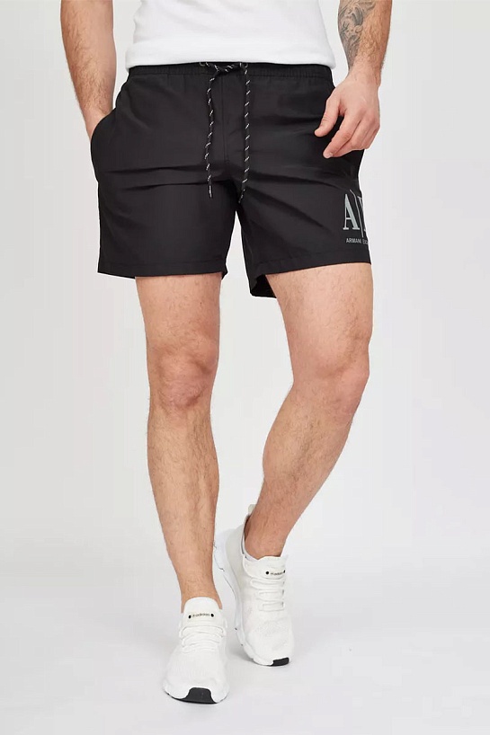Мужские чёрные шорты Armani Exchange
