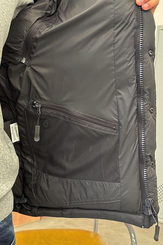 Серая куртка со съёмными рукавами Burberry Lockwell logo-patch