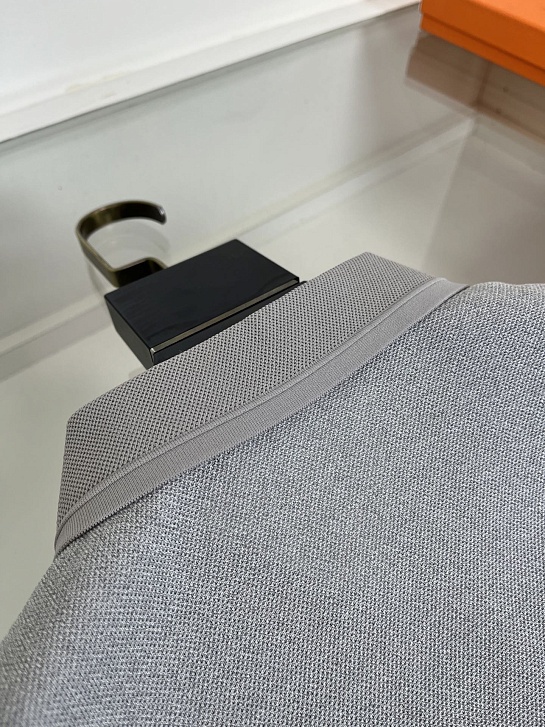 Мужское серое поло Hermes premium