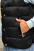 Чёрный жилет Moncler Herniaire logo-patch