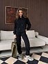 Женский костюм тройка на флисе Schiaparelli premium - Black