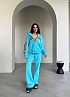 Голубой женский костюм Balenciaga