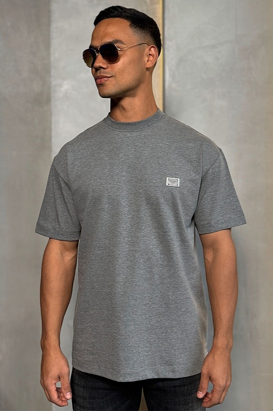 Футболка Dolce & Gabbana logo-plaque - Grey