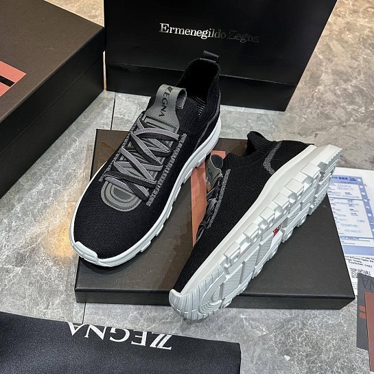 Мужские текстильные кроссовки Ermenegildo Zegna