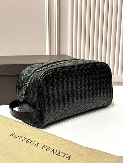 Кожаный несессер Bottega Veneta Intreccio premium 25x14x8 см   