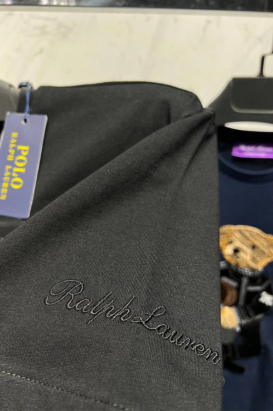 Мужская тёмно-синяя футболка Polo Ralph Lauren "Bear"