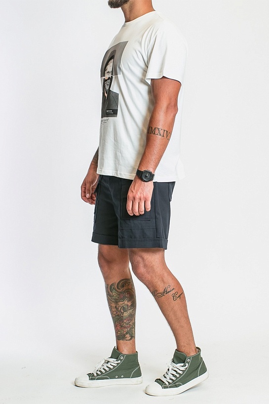 Белая оверсайз футболка Neil Barrett Marble Vigilante