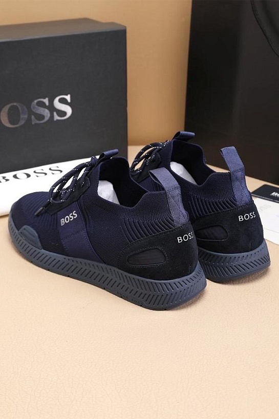 Текстильные кроссовки Hugo Boss Titanium - Navy