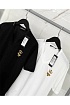 Чёрная футболка Dolce & Gabbana crown bee V-neck