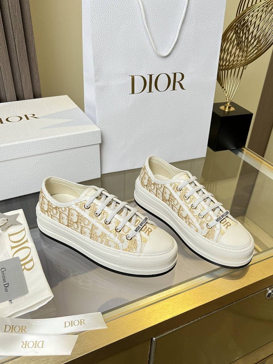 Женские кеды на платформе Dior Walk'n' premium