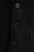 Чёрное мужское пальто Burberry logo label