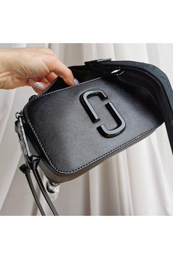 Кожаная сумка Marc Jacobs 25x16 см - Black   