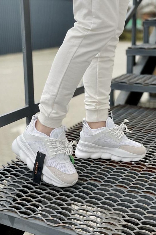 Кроссовки Versace Chain Reaction - White