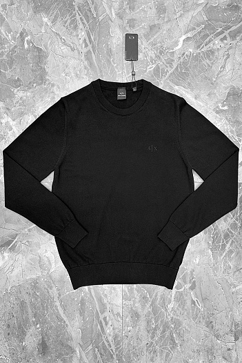 Мужская чёрная кофта Armani Exchange   
