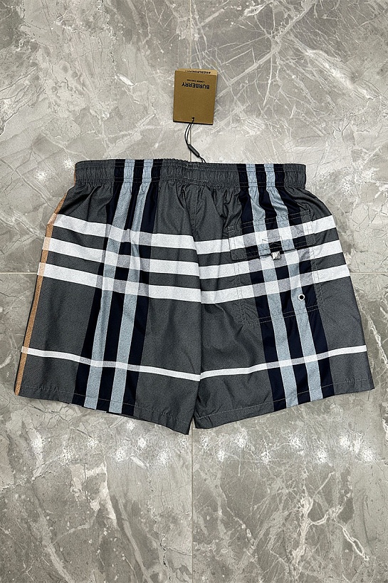 Мужские серые шорты Burberry London Check