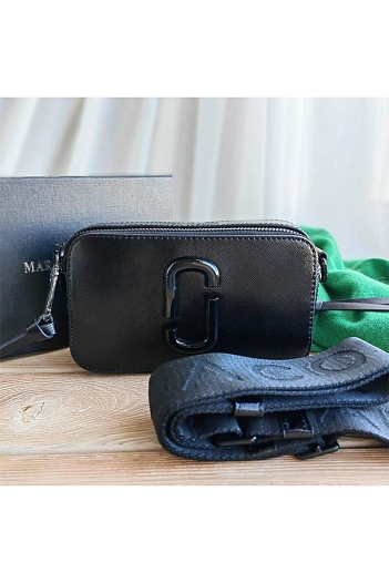 Кожаная сумка Marc Jacobs Snapshot 19x11 см - Black   