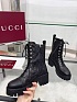 Женские кожаные ботинки Gucci Double G