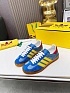 Женские кроссовки Gucci x Adidas Gazelle Collaboration - Blue