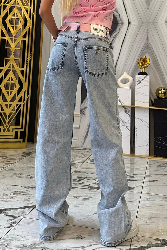 Синие женские джинсы Loewe