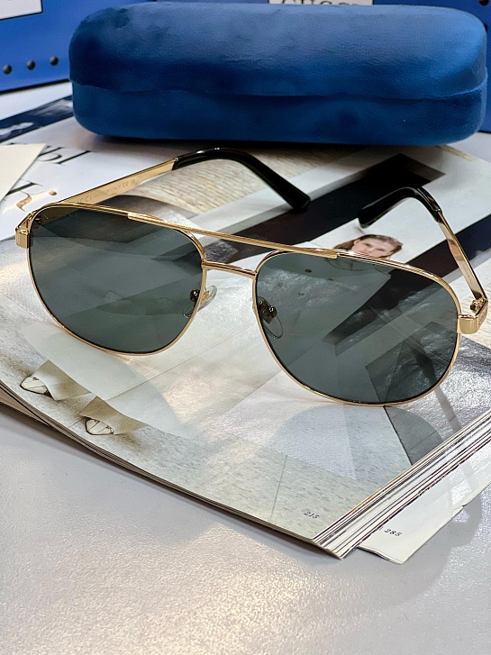 Брендовые солнцезащитные очки авиаторы Gucci