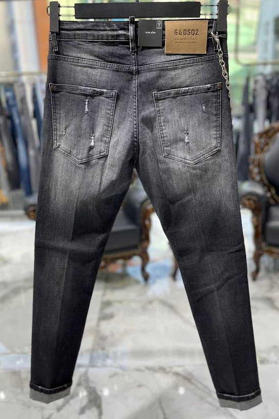 Мужские чёрные джинсы Dsquared2
