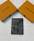 Кожаная обложка для паспорта Louis Vuitton Damoflage premium 14x10x2.5 см