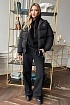 Женский чёрный костюм тройка MIU MIU