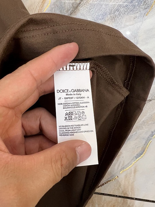 Мужская футболка Dolce & Gabbana Premium - Brown