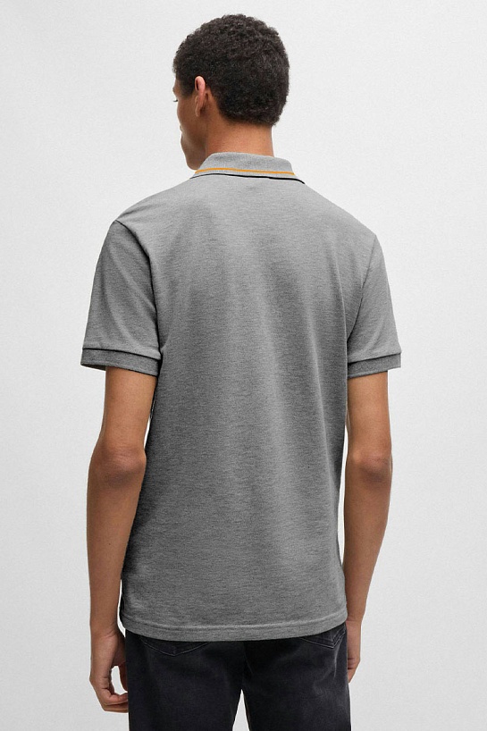 Мужское поло Hermes Premium - Grey