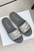 Женские шлёпанцы на платформе Dior Premium - Grey