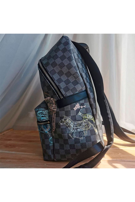 Кожаный рюкзак Louis Vuitton Discovery Damier Graphite 37x40x20 см