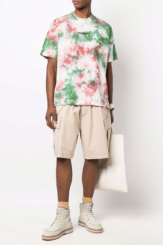 Оверсайз футболка Dsquared2 Tie-Dye Print
