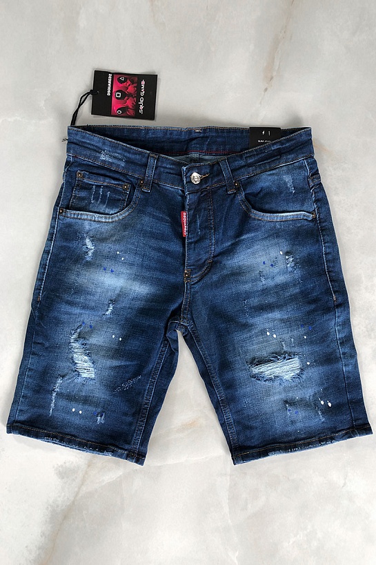 Джинсовые мужские шорты Dsquared2 Squid Game - Navy